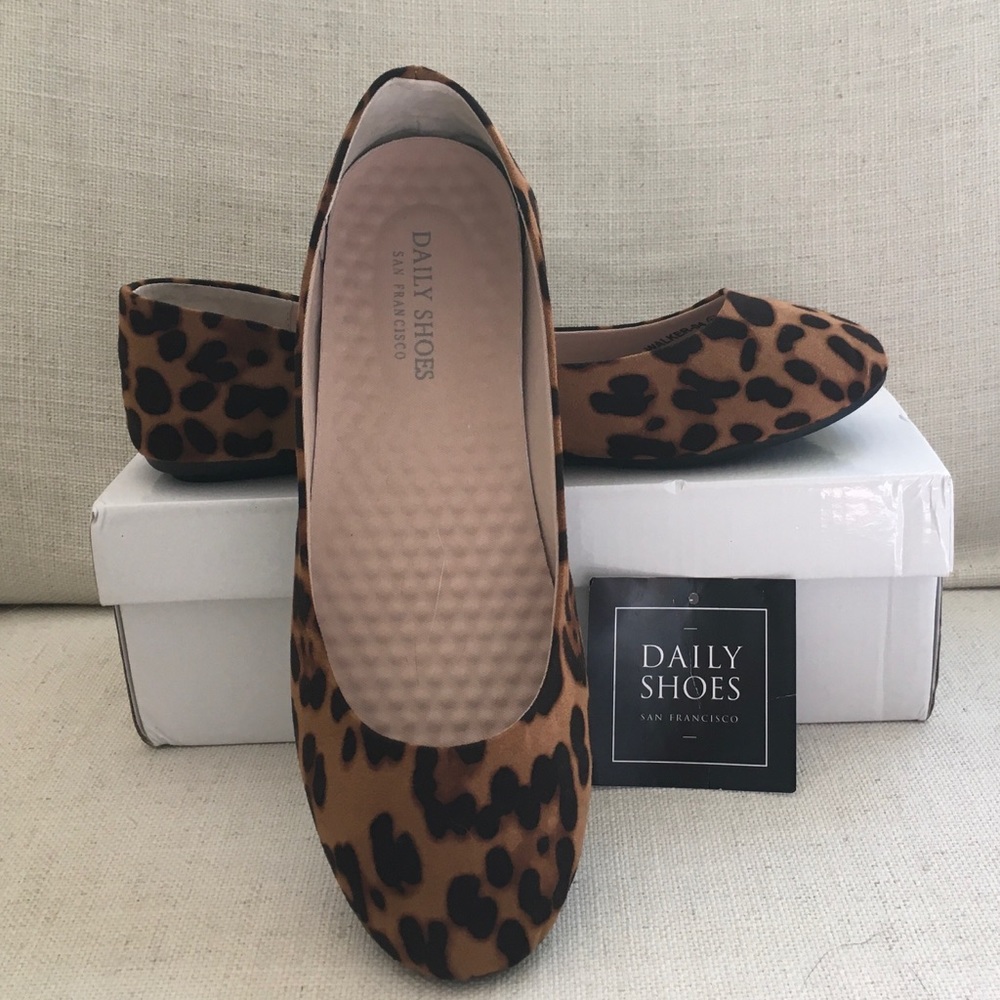 Leopard Ballet Flat Size 9.5